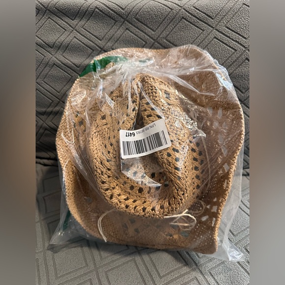 Cowboy Hat Women Summer Western Cowgirl Woven Hollow Out Wide Brim Hat rodeo - Picture 11 of 11